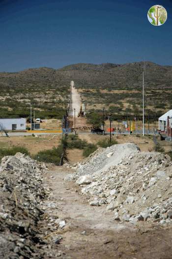 Sasabe border wall construction