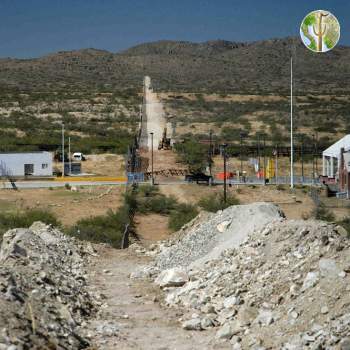 Sasabe border wall construction
