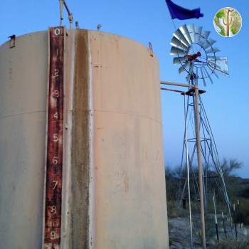 Cabeza Prieta water tank and windmill
