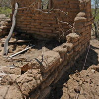 Photo: Crumbling adobe at Pozo Verde, Sonora