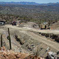 Sásabe to Sáric highway construction and paving