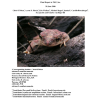Biological Inventory Of The Rio Aros, Sonora, Mexico: A River Unknown