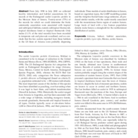 The ocelot Leopardus pardalis in north-western Mexico: ecology, distribution and conservation status