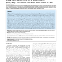 Local Extinction and Unintentional Rewilding of Bighorn Sheep (Ovis canadensis) on a Desert Island