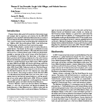 Biodiversity in the Madrean Archipelago of Sonora, Mexico