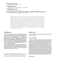 Comparison of the Tropical Floras of the Sierra la Madera and the Sierra Madre Occidental, Sonora, Mexico