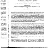 Factors influencing the distribution of the neotropical vine snake (Oxybelis aeneus) in Arizona and Sonora, Mexico