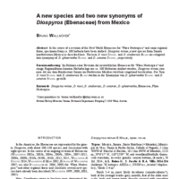 A new species and two new synonyms of Diospyros (Ebenaceae) from Mexico