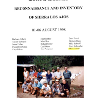 Biotic and Geologic Reconnaissance and Inventory of Sierra Los Ajos