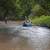 Floating the Santa Cruz River in inflatable kayaks