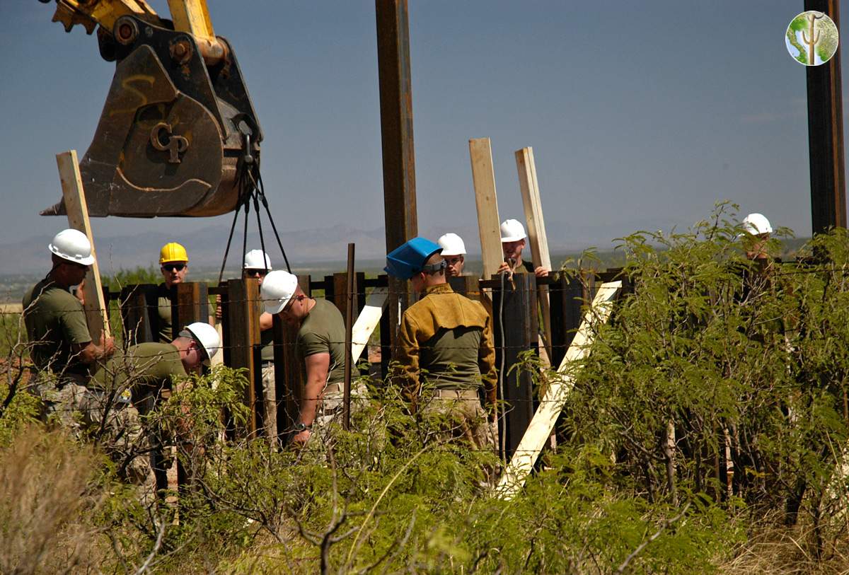 Border wall construction, Arizona/Sonora border